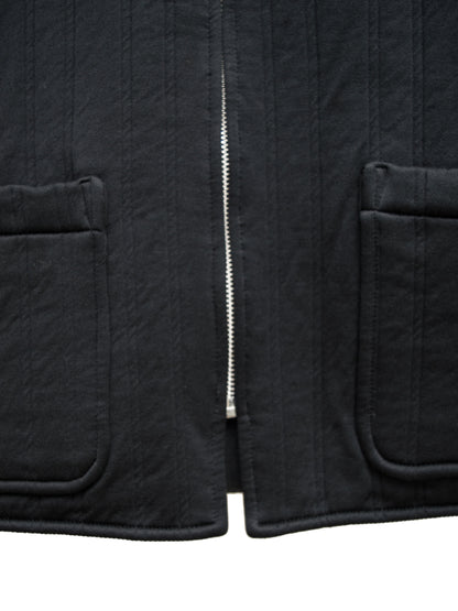 reversible zip vest black ∙ poly nylon ∙ one size