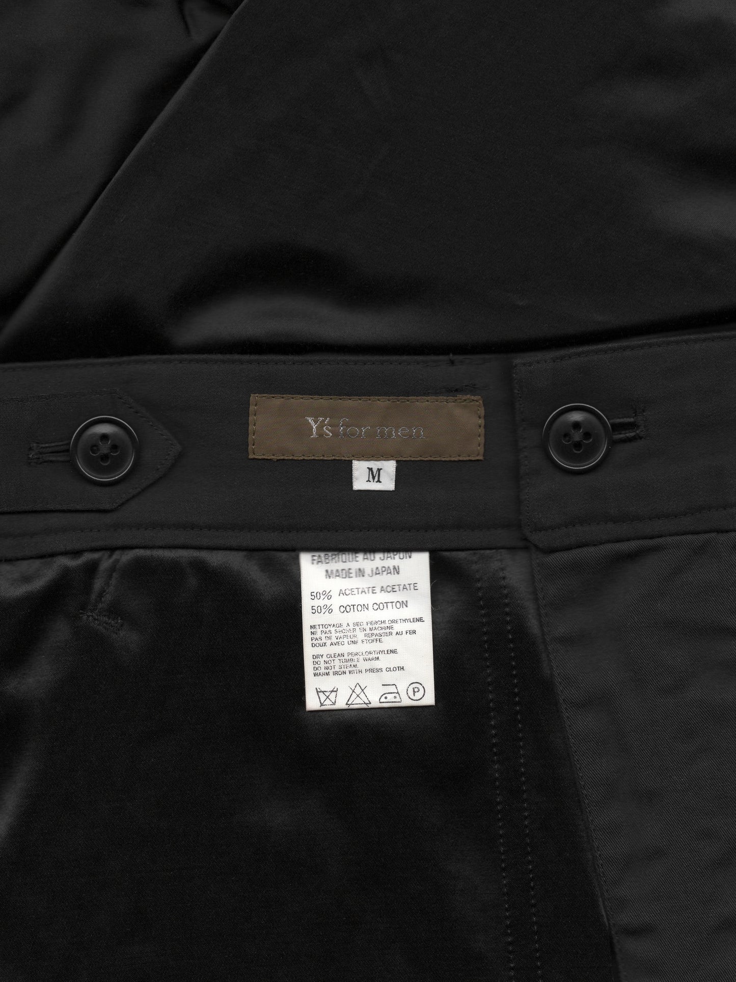 fatigue pants black ∙ cotton acetate ∙ medium