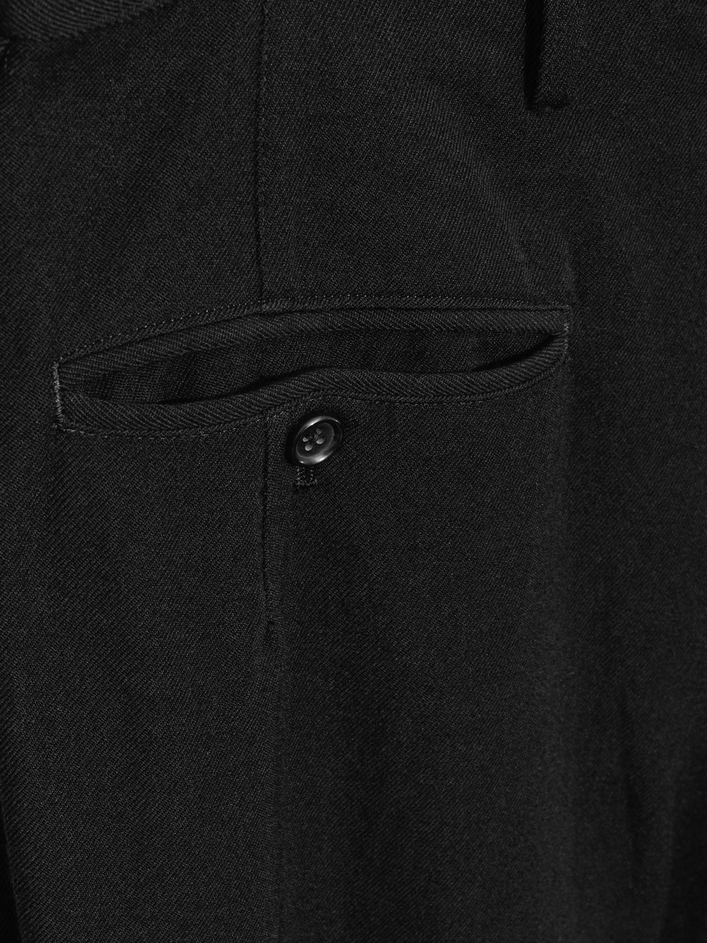 suspender trousers black ∙ wool ∙ medium
