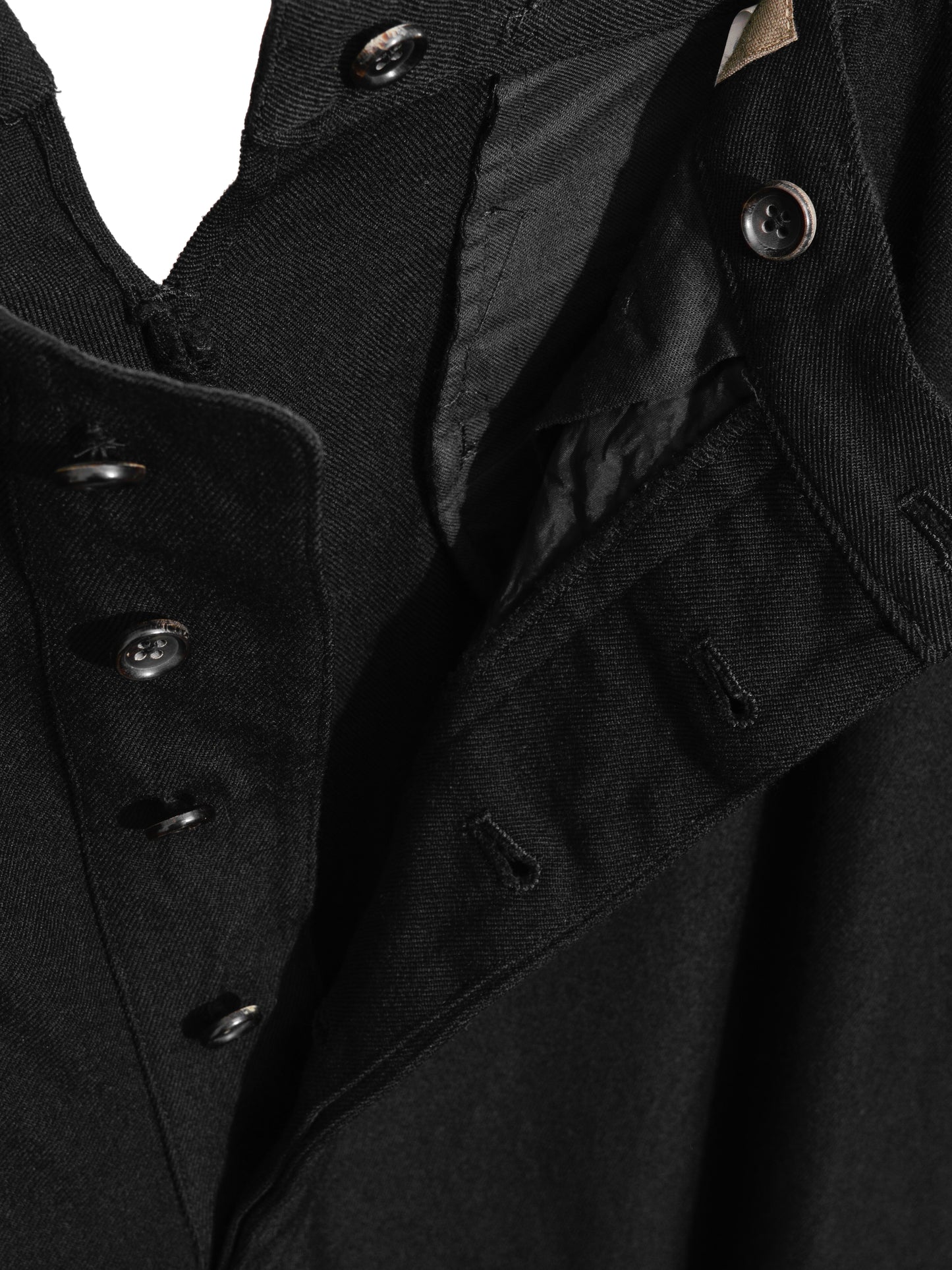 suspender trousers black ∙ wool ∙ medium