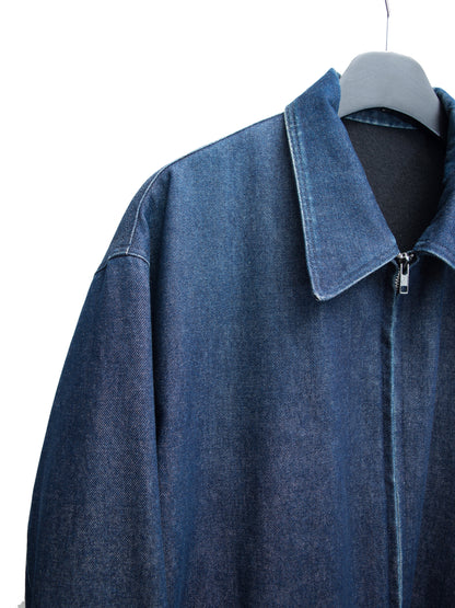 zip jacket indigo ∙ cotton denim ∙ large