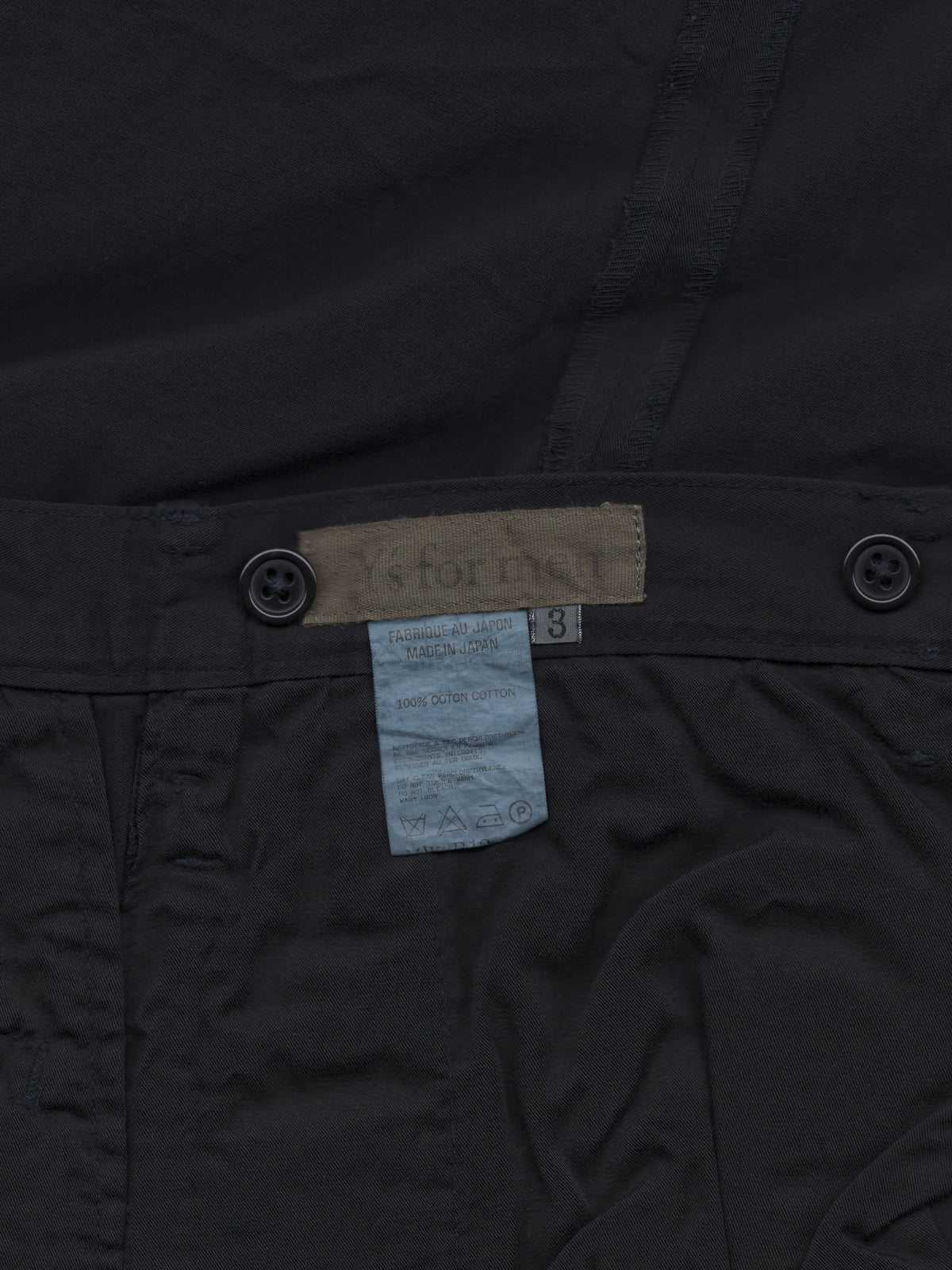 Garment Dyed Suspender Pants Navy