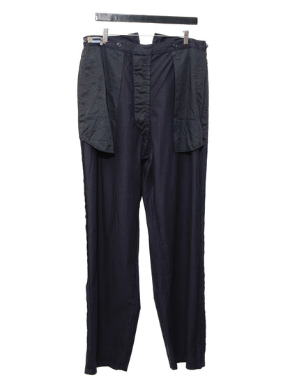 garment dyed suspender pants navy ∙ cotton ∙ medium