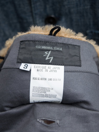 mouton coverall jacket indigo ∙ cotton linen ∙ medium