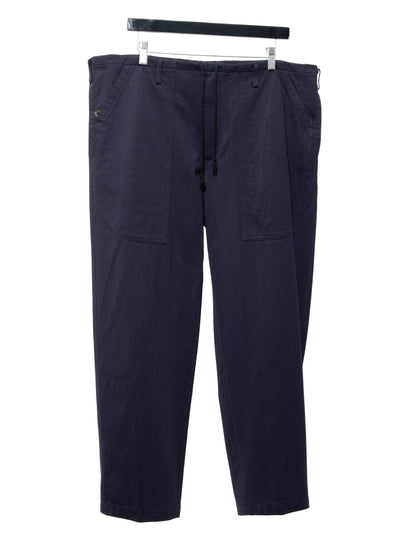 drawstring fatigue pants navy ∙ nylon ∙ medium