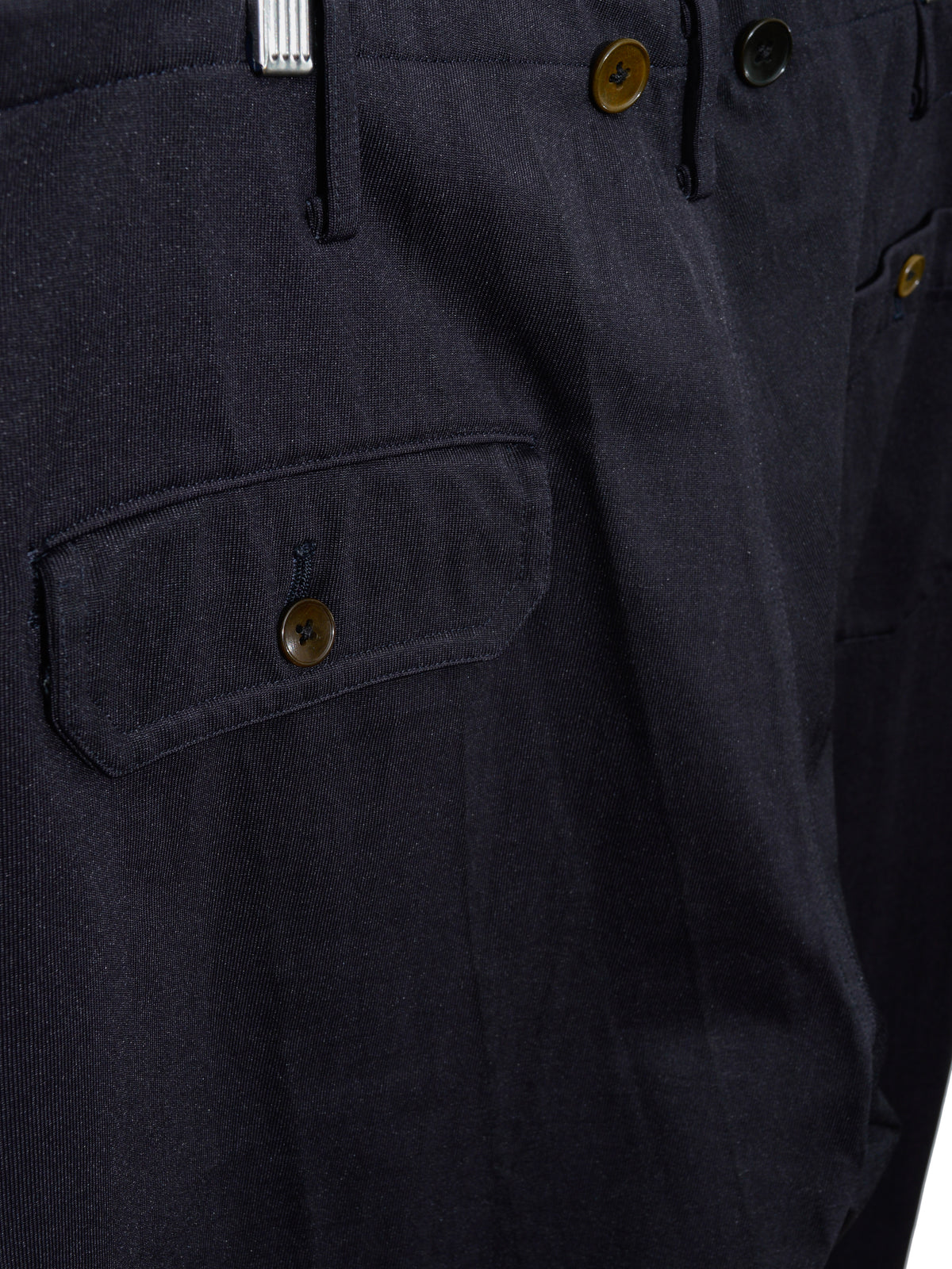 Drawstring Fatigue Pants Navy