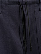 Drawstring Fatigue Pants Navy