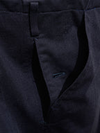 Drawstring Fatigue Pants Navy