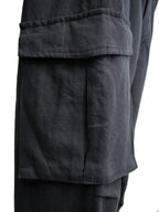 Wide Cargo Pants Dark Grey