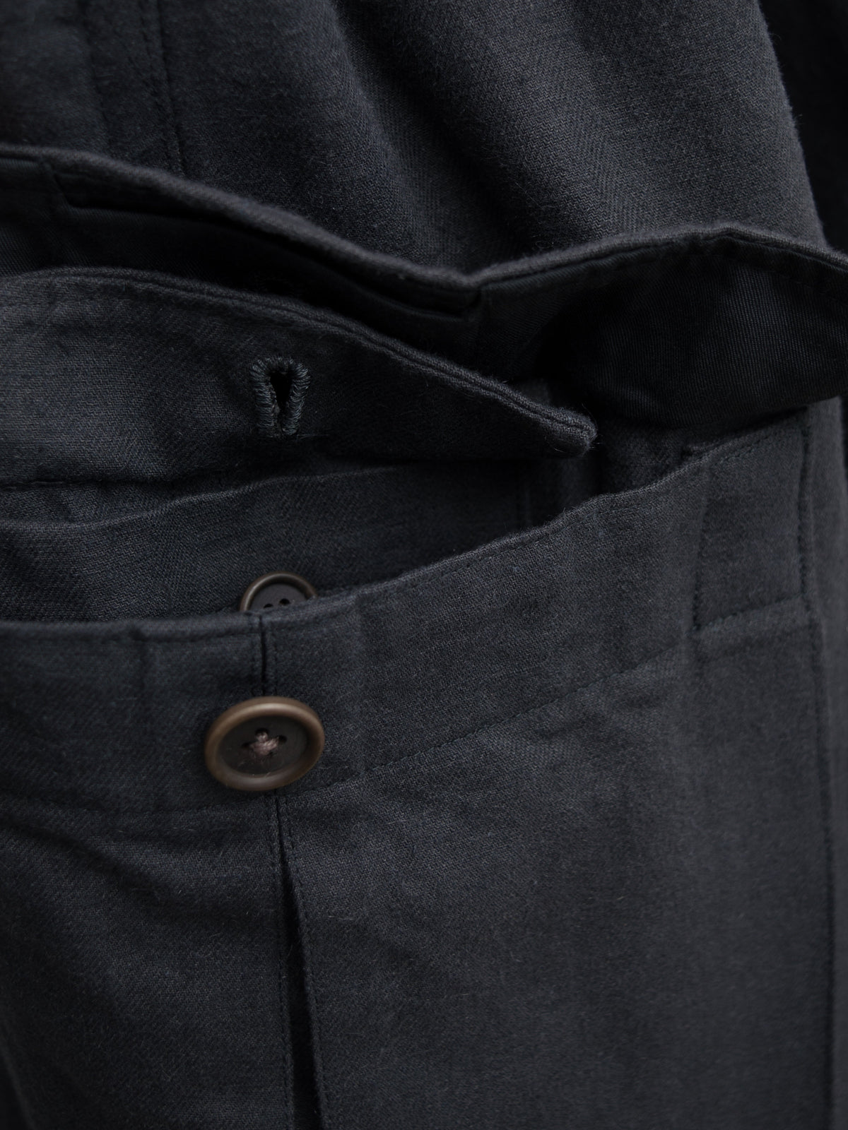 Wide Cargo Pants Dark Grey