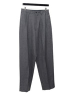 Double Pleat Trousers Grey