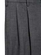 Double Pleat Trousers Grey