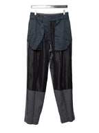 Double Pleat Trousers Grey