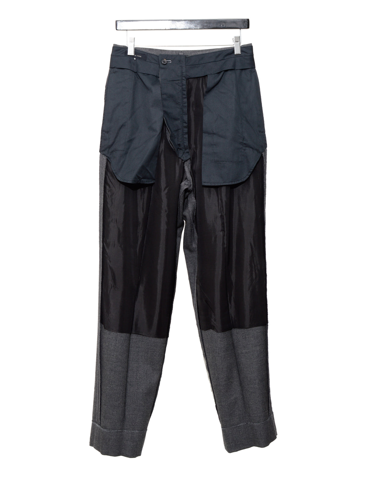Double Pleat Trousers Grey