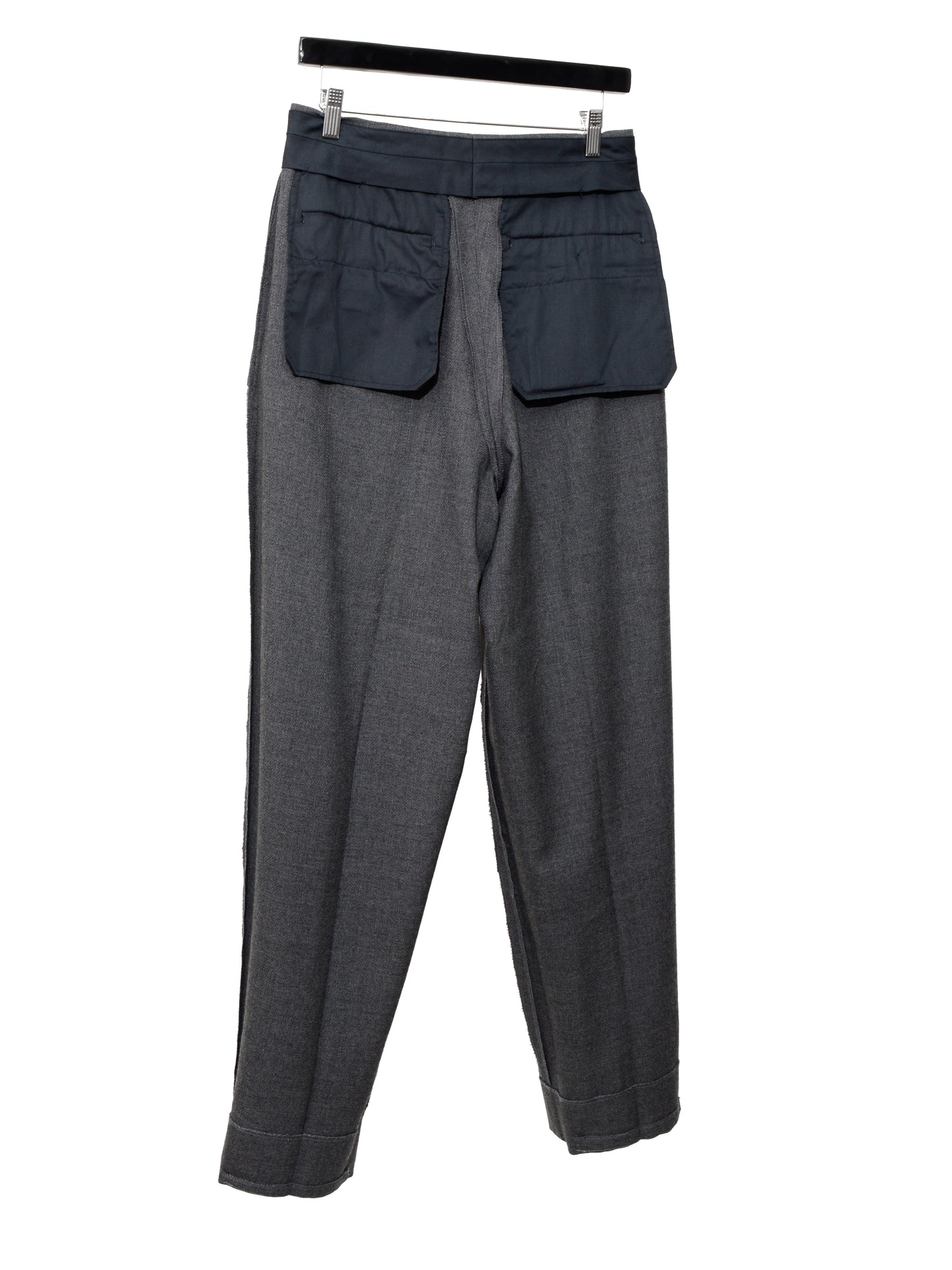 double pleat trousers grey ∙ wool ∙ medium