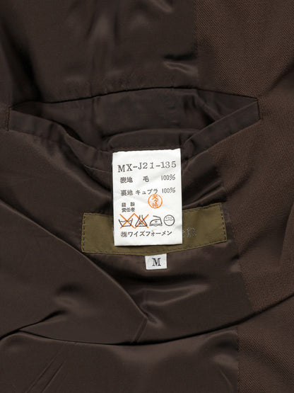 tailored jacket chocolate ∙ wool ∙ medium