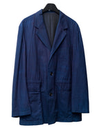 Garment Dyed Tailored Jacket Indigo