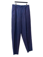 Garment Dyed Double Pleat Trousers Indigo