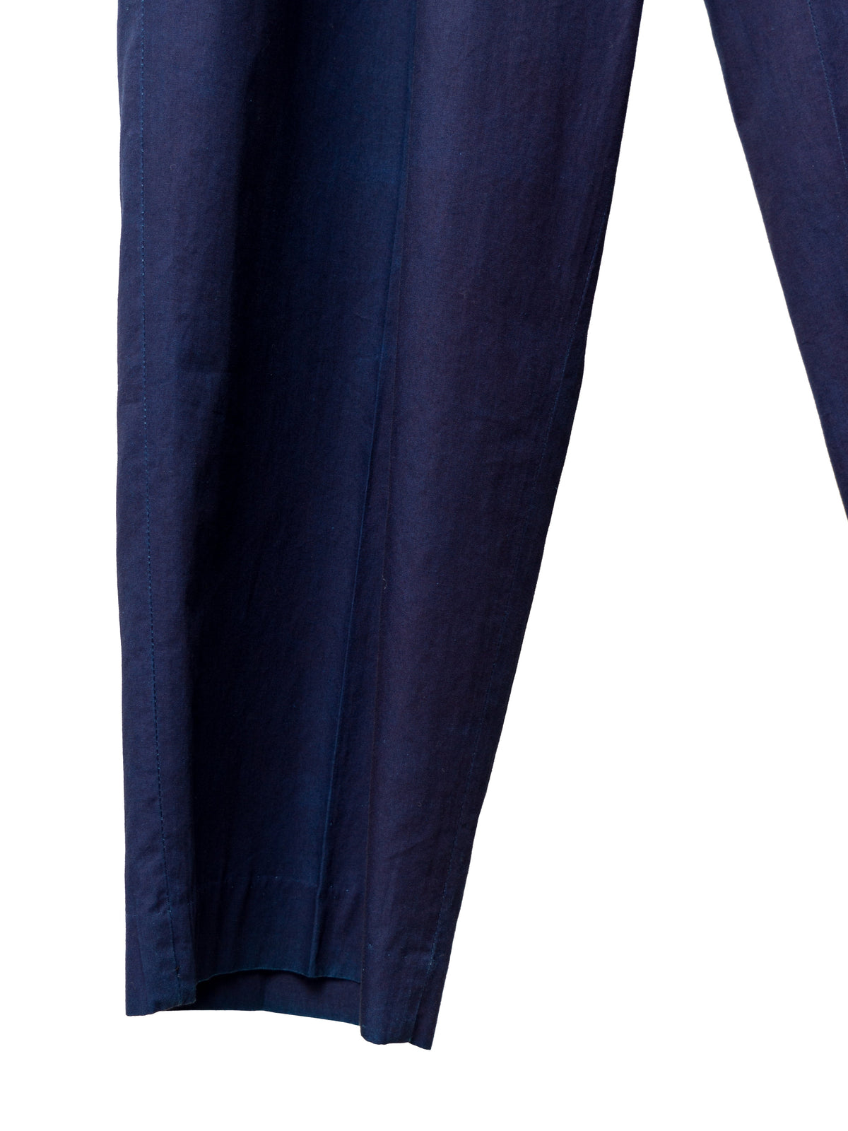 Garment Dyed Double Pleat Trousers Indigo