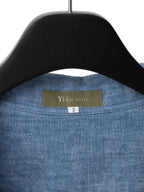 Open Collar Shirt Selvedge Chambray