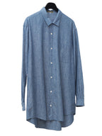 Open Collar Shirt Selvedge Chambray