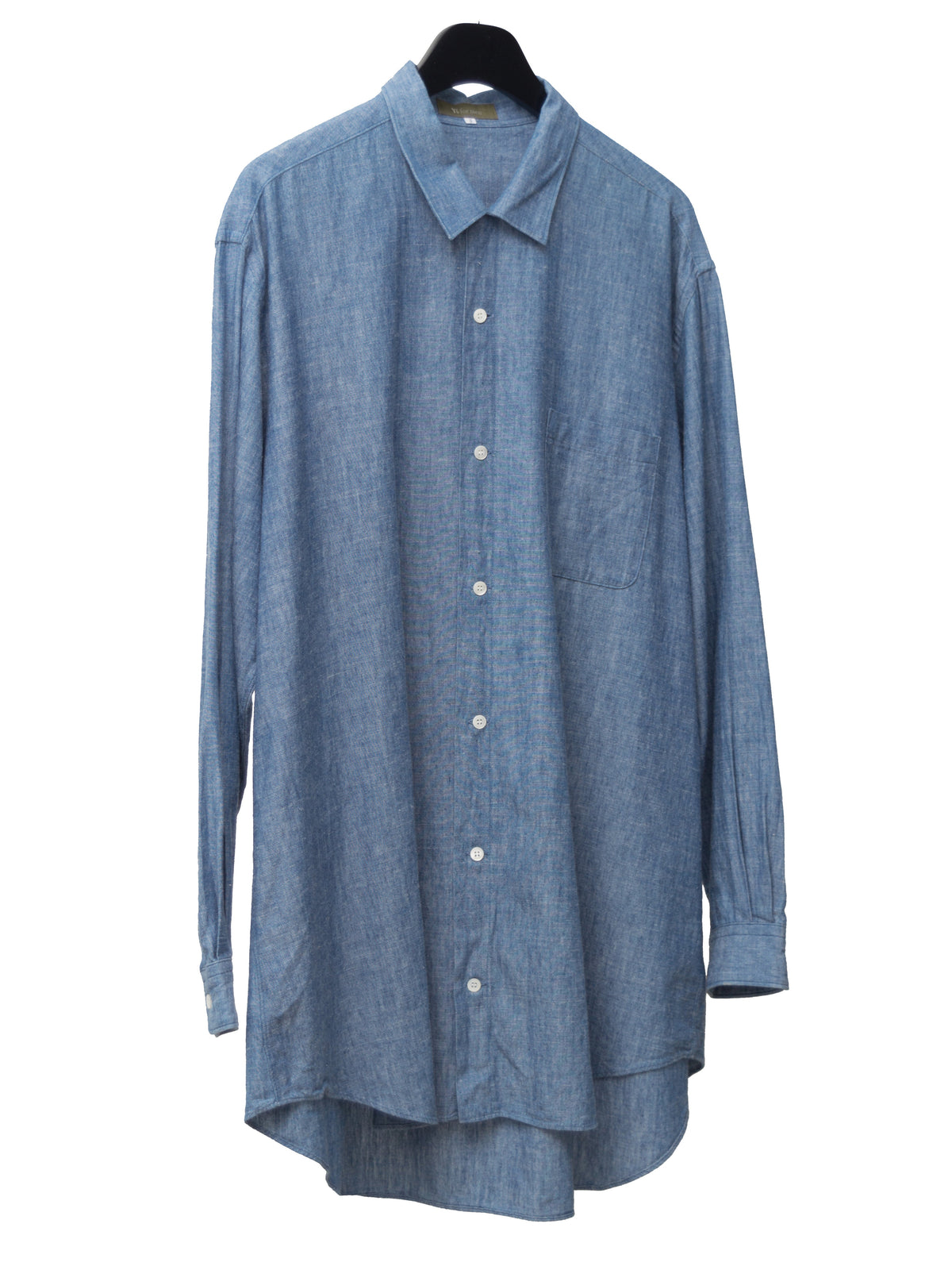 Open Collar Shirt Selvedge Chambray