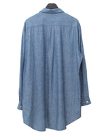 Open Collar Shirt Selvedge Chambray