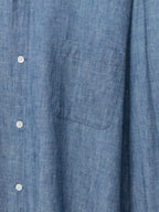 Open Collar Shirt Selvedge Chambray