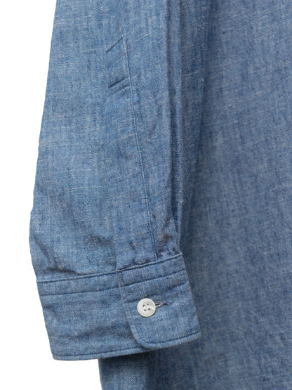 open collar shirt selvedge chambray ∙ cotton ∙ medium