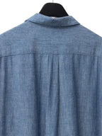 Open Collar Shirt Selvedge Chambray