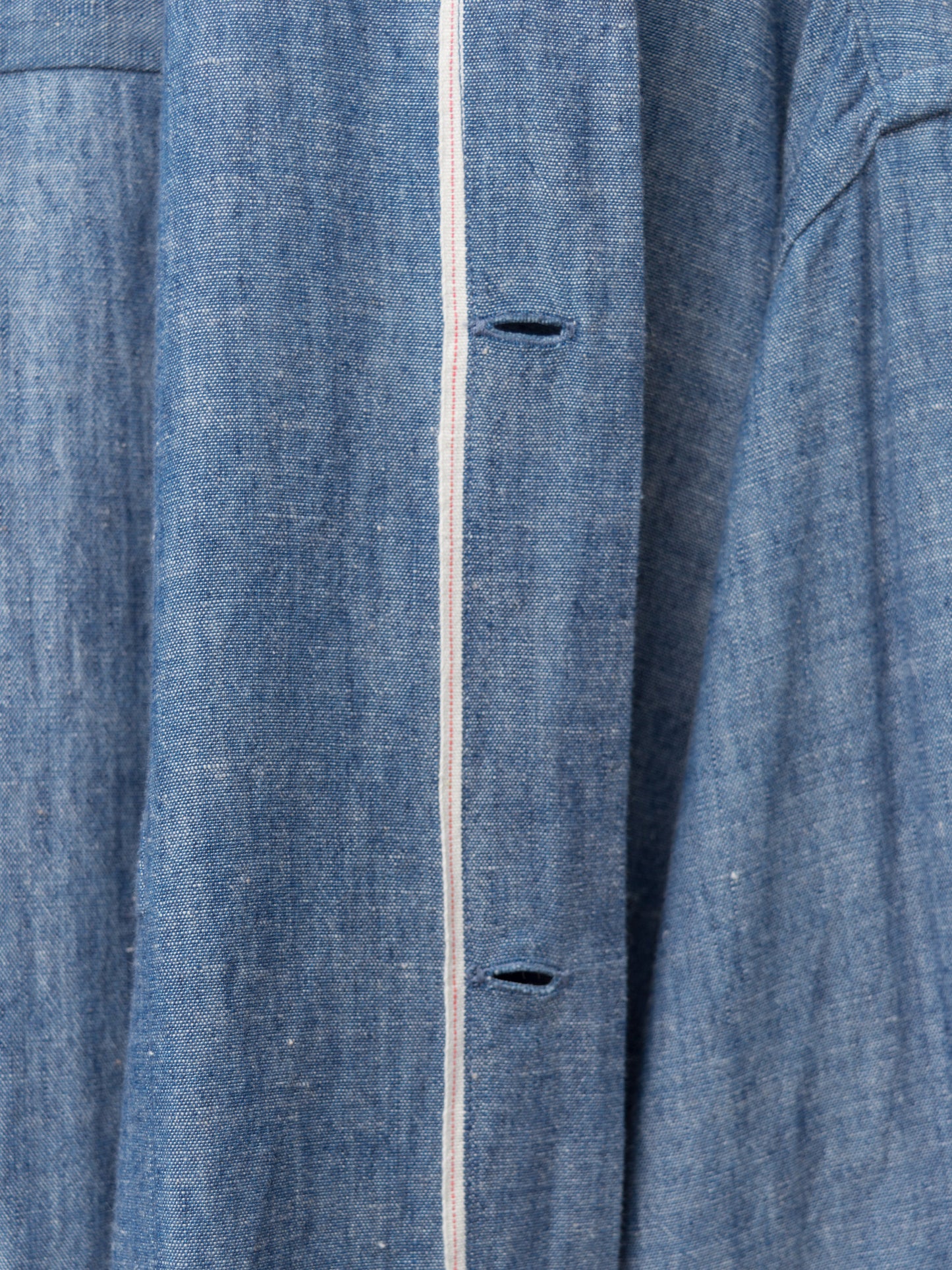 open collar shirt selvedge chambray ∙ cotton ∙ medium