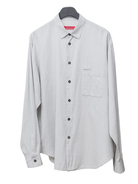 relaxed shirt chalk ∙ herringbone cotton ∙ one size