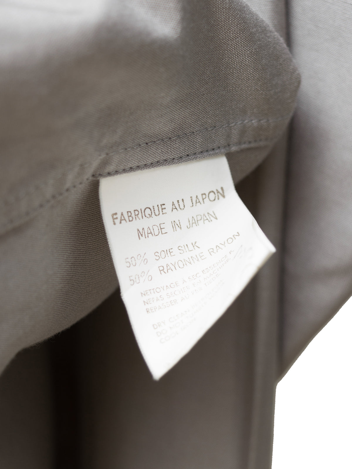 Gathered Seam Shirt Silver