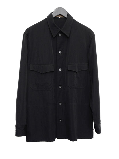 field shirt black ∙ wool ∙ medium