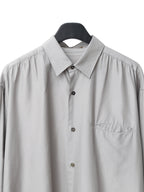 Gathered Seam Shirt Silver