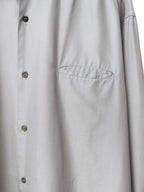 Gathered Seam Shirt Silver