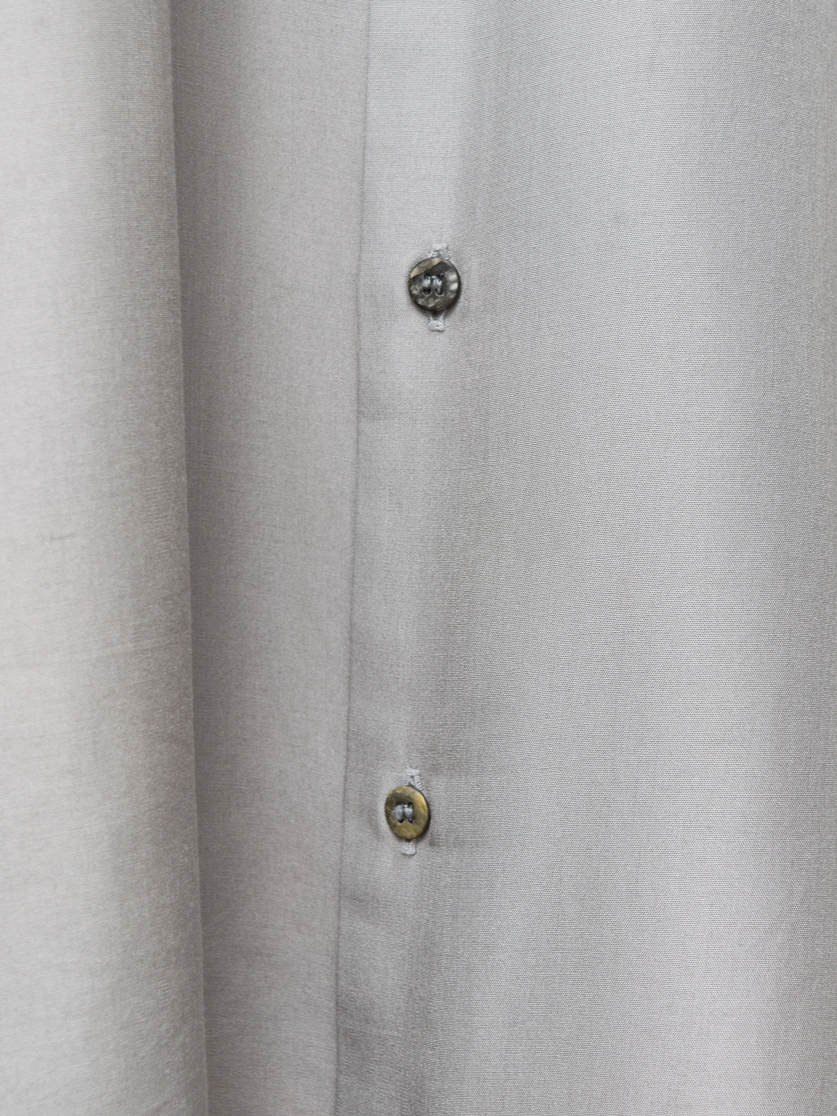Gathered Seam Shirt Silver