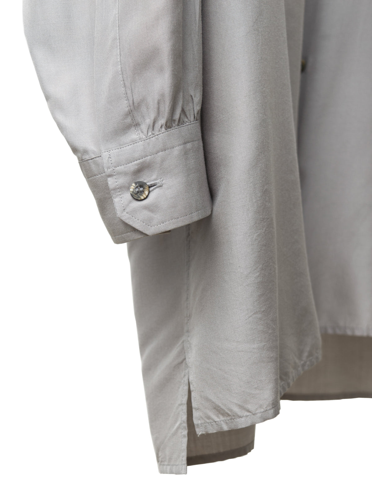 Gathered Seam Shirt Silver