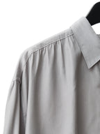 Gathered Seam Shirt Silver