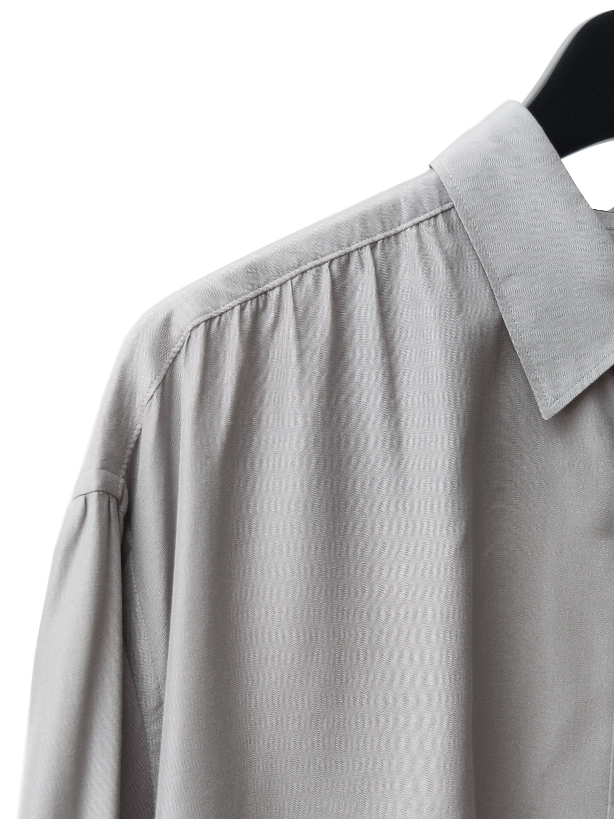 Gathered Seam Shirt Silver