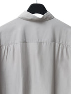 Gathered Seam Shirt Silver