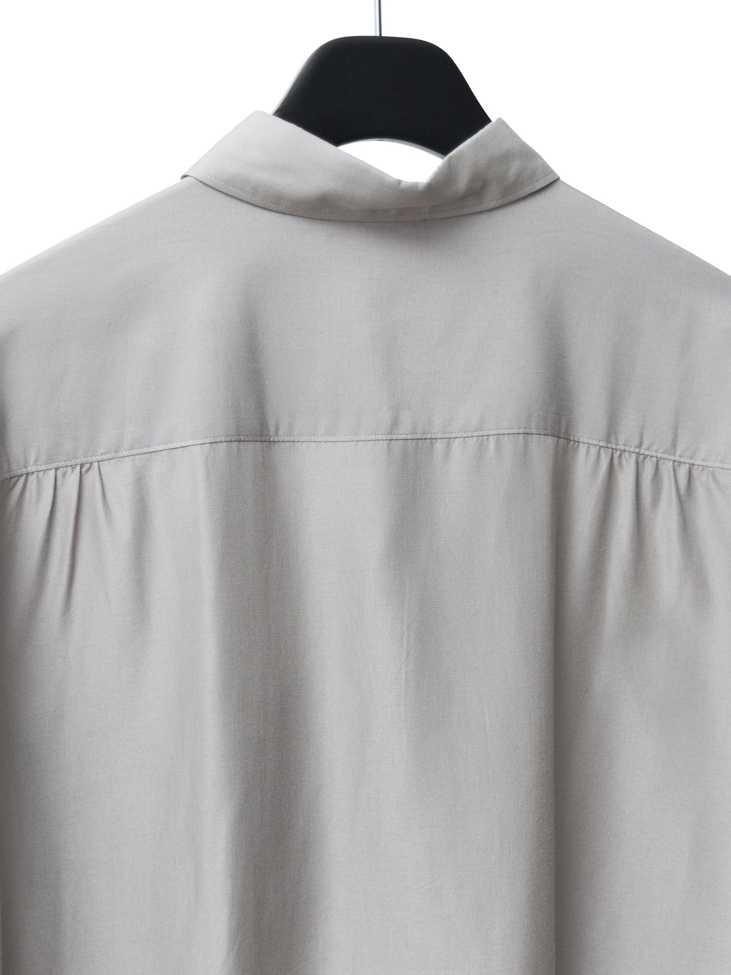 gathered seam shirt silver ∙ silk rayon ∙ one size