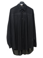 S/S 02 Gathered Yoke Shirt Black