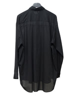 S/S 02 Gathered Yoke Shirt Black