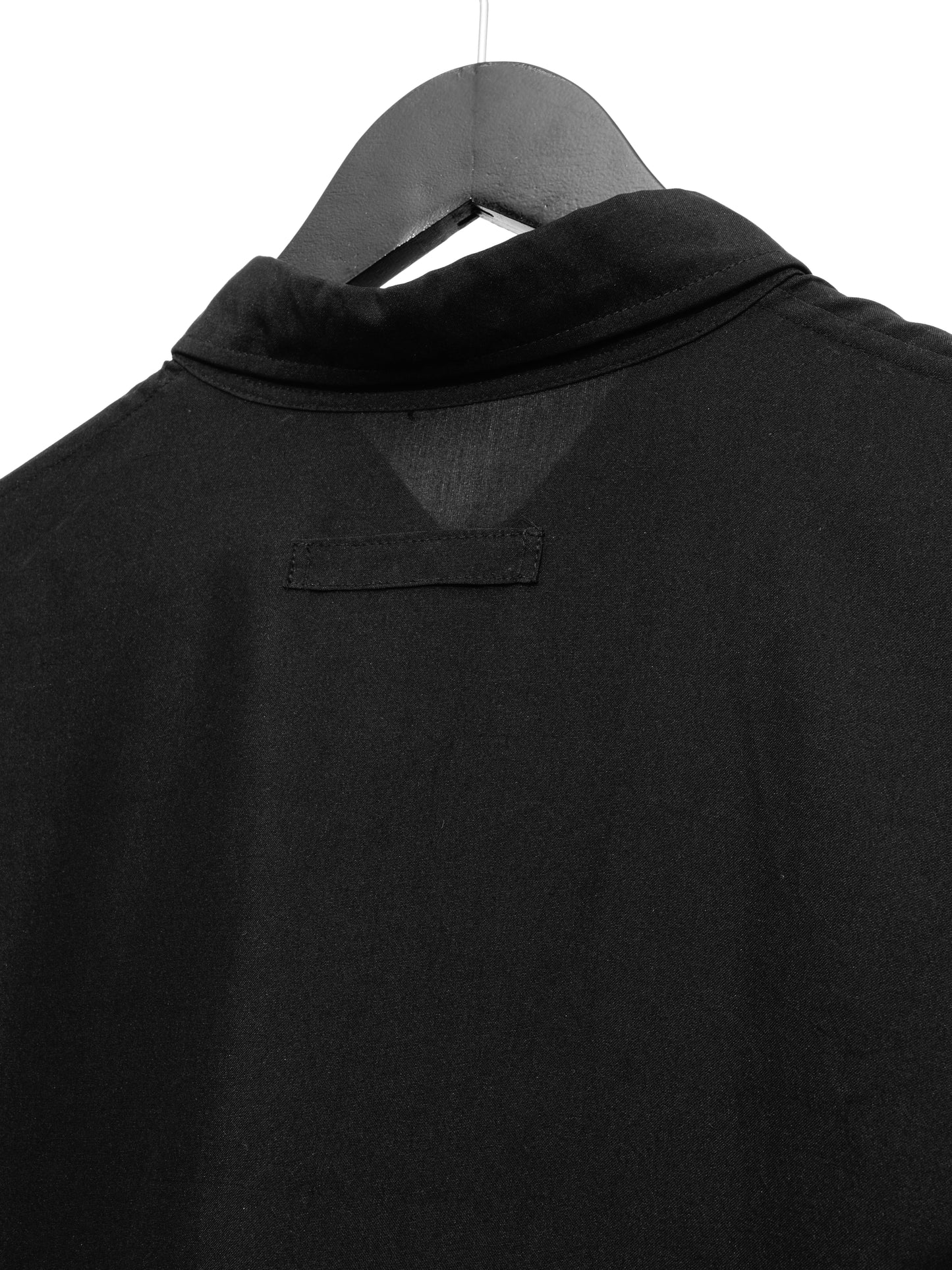 relaxed shirt black ∙ silk ∙ one size