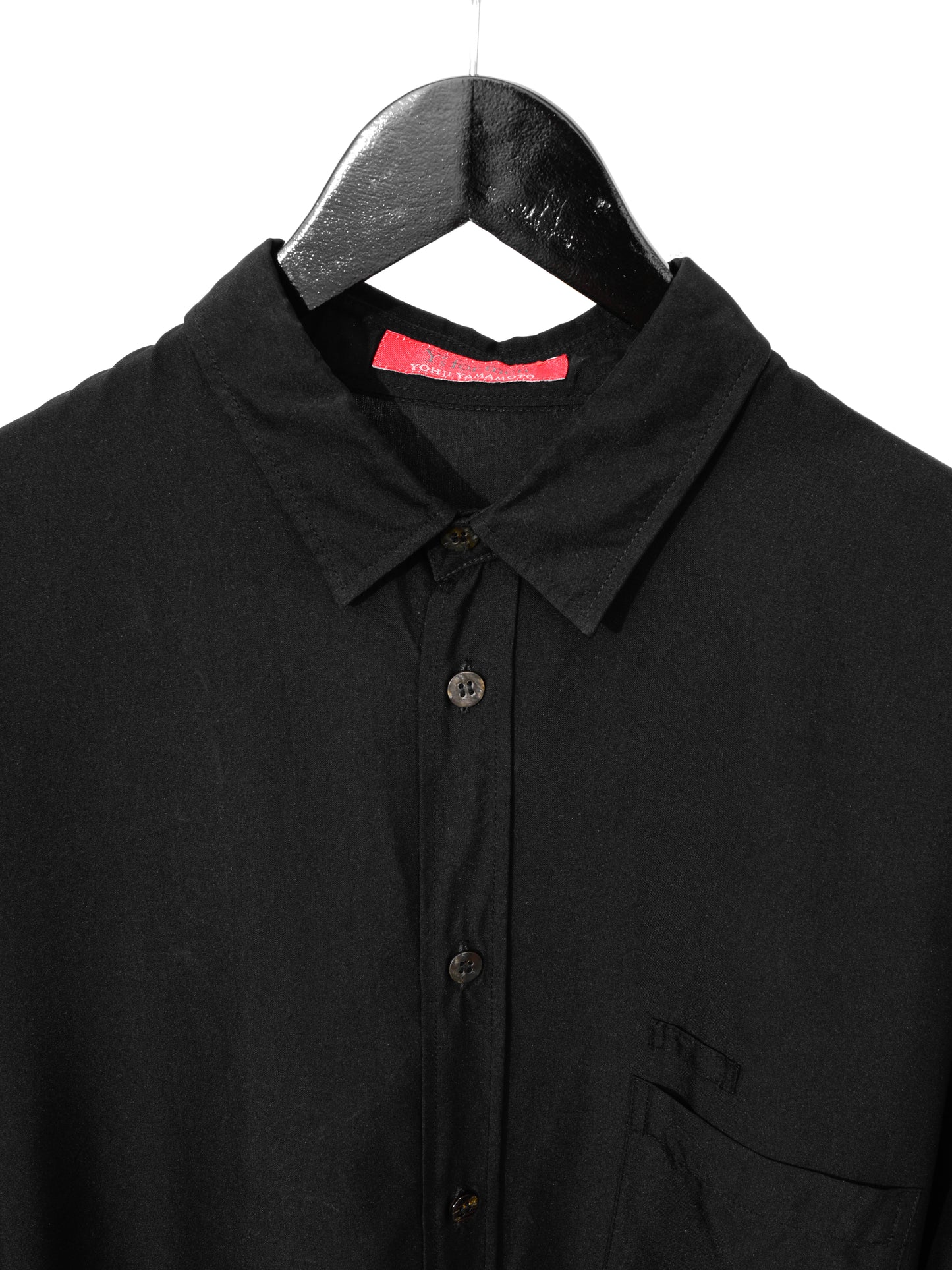 relaxed shirt black ∙ silk ∙ one size