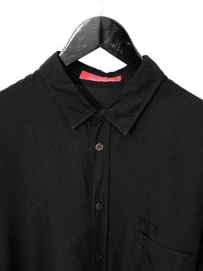 relaxed shirt black ∙ silk ∙ one size