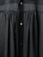 S/S 02 Gathered Yoke Shirt Black