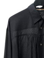 S/S 02 Gathered Yoke Shirt Black