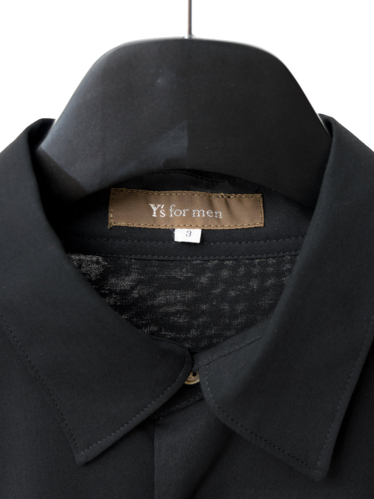 S/S 02 Gathered Yoke Shirt Black
